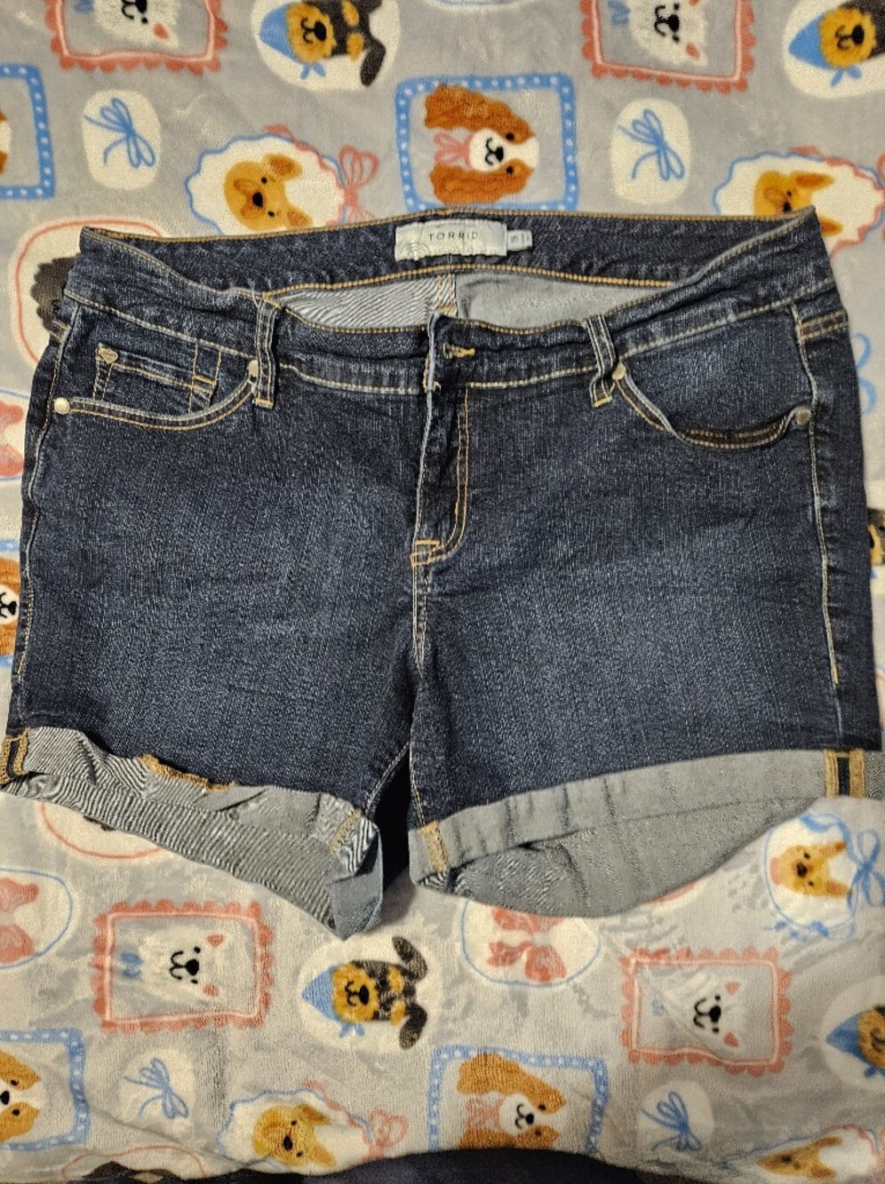 torrid Dark Indigo Relaxed Denim Shorts